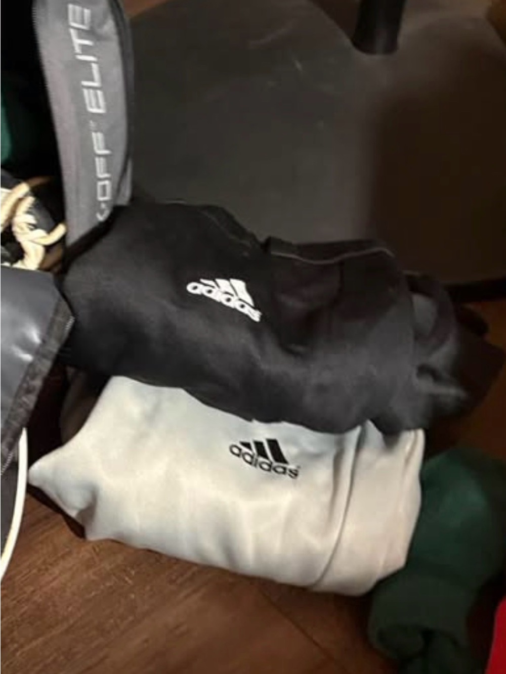 adidas Black and Light Gray Logo Softball pants